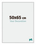 New York Aluminium Photo Frame 50x65cm Silver Matt Front Size | Yourdecoration.co.uk