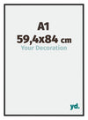 New York Aluminium Photo Frame 59 4x84cm A1 Black Matt Front Size | Yourdecoration.co.uk