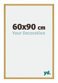 New York Aluminium Photo Frame 60x90cm Gold Shiny Front Size | Yourdecoration.co.uk