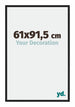 New York Aluminium Photo Frame 61x91 5cm Black Matt Front Size | Yourdecoration.co.uk