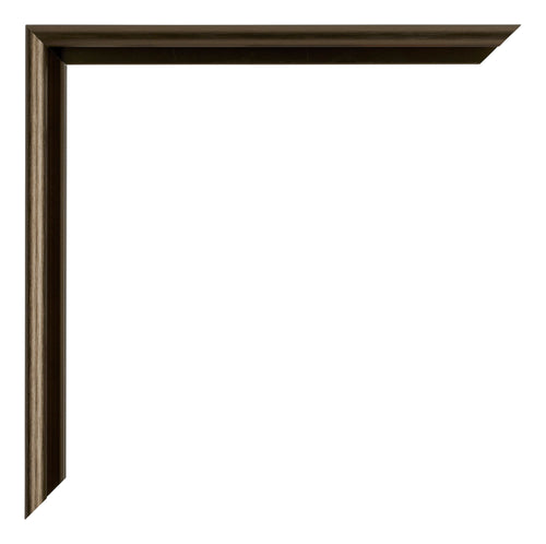 New York Aluminium Photo Frame 70x100cm Walnut Structure Detail Corner | Yourdecoration.co.uk