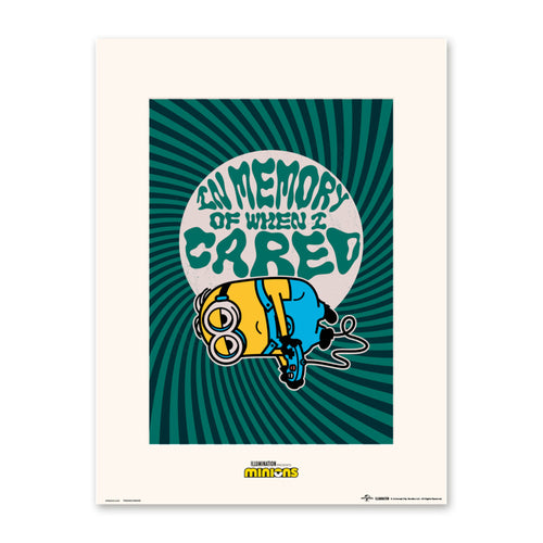 Poster Minions In Memory Of When I Cared 30x40cm