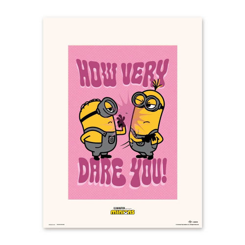 Poster Minions How Very Dare You 30x40cm