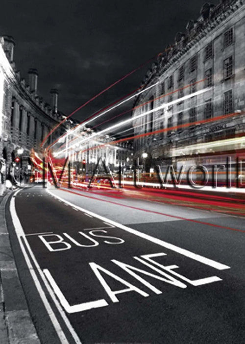 PGM BJA 07 Jean Jacques Bernier Bus Lane Art Print 50x70cm | Yourdecoration.co.uk