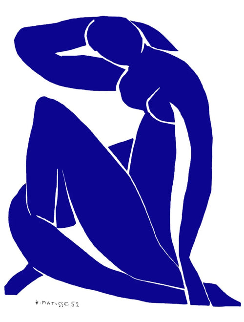 PGM HM 340N Henri Matisse Nu bleu II Art Print 60x80cm | Yourdecoration.co.uk