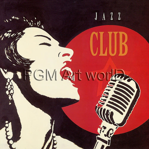 PGM MOF 79 Marco Fabiano Jazz Club Art Print 70x70cm | Yourdecoration.co.uk