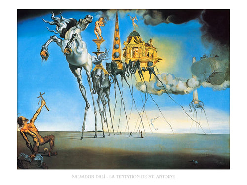 PGM SD 137 Salvador Dali La tentation de St Antoine Art Print 80x60cm | Yourdecoration.co.uk