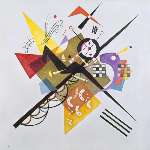 PGM WK 65 Wassily Kandinsky Auf Weiss 2 Art Print 70x70cm | Yourdecoration.co.uk