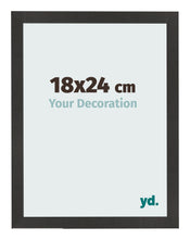 Photo Frame 18x24 cm Black Matte MDF Bologna Front Size | Yourdecoration.co.uk