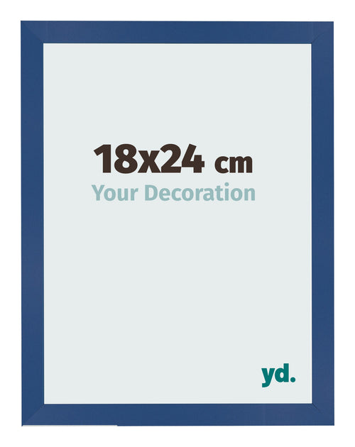 Photo Frame 18x24 cm Dark Blue MDF Bologna Front Size | Yourdecoration.co.uk