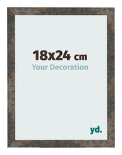 Photo Frame 18x24 cm Oxidized Metal MDF Bologna Front Size | Yourdecoration.co.uk