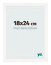 Photo Frame 18x24 cm White High Gloss MDF Bologna Front Size | Yourdecoration.co.uk