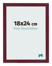 Photo Frame 18x24 cm Wine Red Swept MDF Bologna Front Size | Yourdecoration.co.uk