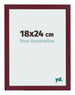 Photo Frame 18x24 cm Wine Red Swept MDF Bologna Front Size | Yourdecoration.co.uk