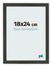Photo Frame 18x24cm Anthracite MDF Bologna Front Size | Yourdecoration.co.uk