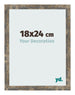 Photo Frame 18x24cm Blue Gold Melange MDF Bologna Front Size | Yourdecoration.co.uk