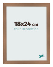 Photo Frame 18x24cm Copper Design MDF Bologna Front Size | Yourdecoration.co.uk