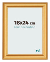 Photo Frame 18x24cm Gold Matte MDF Lazio Front Size | Yourdecoration.co.uk