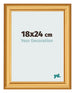Photo Frame 18x24cm Gold Matte MDF Lazio Front Size | Yourdecoration.co.uk
