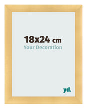 Photo Frame 18x24cm Gold Vintage MDF Pisa Front Size | Yourdecoration.co.uk