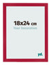 Photo Frame 18x24cm Red MDF Bologna Front Size | Yourdecoration.co.uk