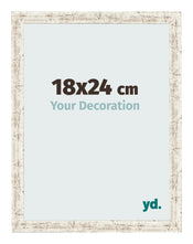 Photo Frame 18x24cm White Vintage MDF Bologna Front Size | Yourdecoration.co.uk