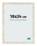 Photo Frame 18x24cm White Vintage MDF Bologna Front Size | Yourdecoration.co.uk
