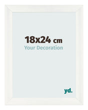 Photo Frame 18x24cm White Vintage MDF Pisa Front Size | Yourdecoration.co.uk