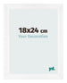 Photo Frame 18x24cm White Vintage MDF Pisa Front Size | Yourdecoration.co.uk