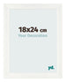 Photo Frame 18x24cm White Vintage MDF Pisa Front Size | Yourdecoration.co.uk