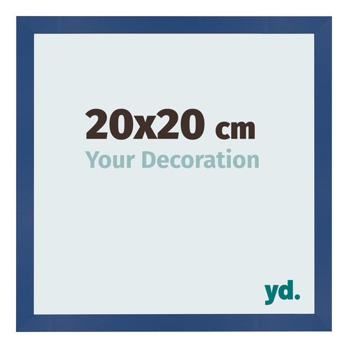 Photo Frame 20x20 cm Dark Blue MDF Bologna Front Size | Yourdecoration.co.uk