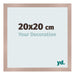 Photo Frame 20x20 cm Dusty Pink MDF Bologna Front Size | Yourdecoration.co.uk