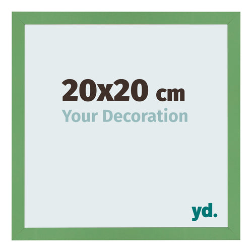 Photo Frame 20x20 cm Green MDF Bologna Front Size | Yourdecoration.co.uk