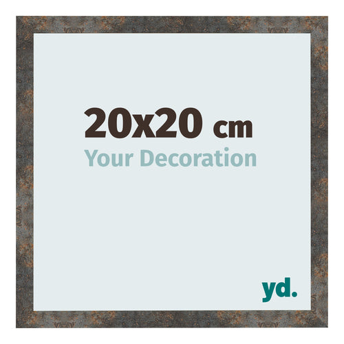 Photo Frame 20x20 cm Oxidized Metal MDF Bologna Front Size | Yourdecoration.co.uk