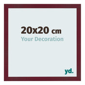 Photo Frame 20x20 cm Wine Red Swept MDF Bologna Front Size | Yourdecoration.co.uk