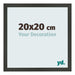 Photo Frame 20x20cm Anthracite MDF Bologna Front Size | Yourdecoration.co.uk