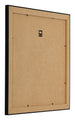 Photo Frame 20x20cm Black Silver Polished MDF Pisa Back Oblique | Yourdecoration.co.uk