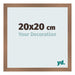 Photo Frame 20x20cm Copper Design MDF Bologna Front Size | Yourdecoration.co.uk