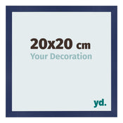 Photo Frame 20x20cm Dark Blue Swept MDF Bologna Front Size | Yourdecoration.co.uk