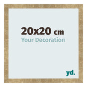 Photo Frame 20x20cm Gold Antique MDF Bologna Front Size | Yourdecoration.co.uk