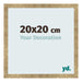 Photo Frame 20x20cm Gold Antique MDF Bologna Front Size | Yourdecoration.co.uk