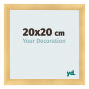 Photo Frame 20x20cm Gold Vintage MDF Pisa Front Size | Yourdecoration.co.uk