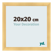 Photo Frame 20x20cm Gold Vintage MDF Pisa Front Size | Yourdecoration.co.uk