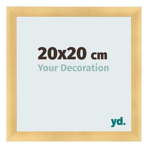 Photo Frame 20x20cm Gold Vintage MDF Pisa Front Size | Yourdecoration.co.uk