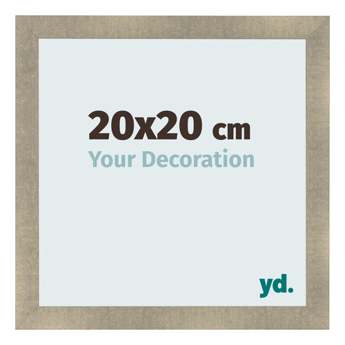 Photo Frame 20x20cm Gold Vintage MDF Pisa Front Size | Yourdecoration.co.uk
