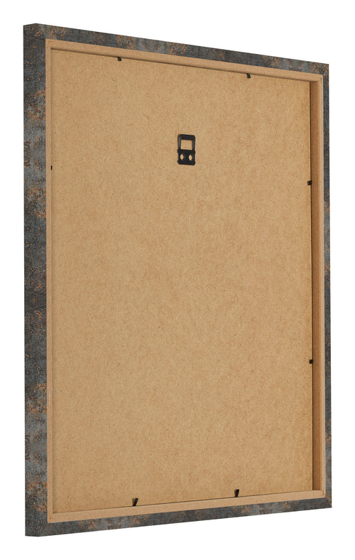 Photo Frame 20x20cm Oxidized Metal MDF Bologna Back Oblique | Yourdecoration.co.uk