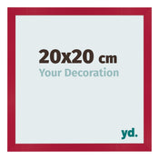 Photo Frame 20x20cm Red MDF Bologna Front Size | Yourdecoration.co.uk