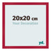 Photo Frame 20x20cm Red MDF Bologna Front Size | Yourdecoration.co.uk