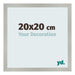 Photo Frame 20x20cm Silver Matte MDF Bologna Front Size | Yourdecoration.co.uk