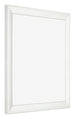 Photo Frame 20x20cm White Vintage MDF Pisa Front Oblique | Yourdecoration.co.uk
